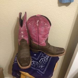 Leather western boots size 9